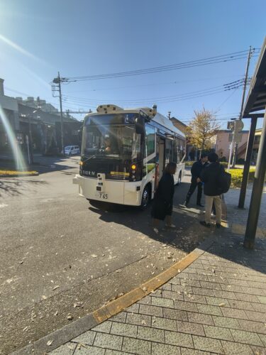 自動運転バスに試乗しました